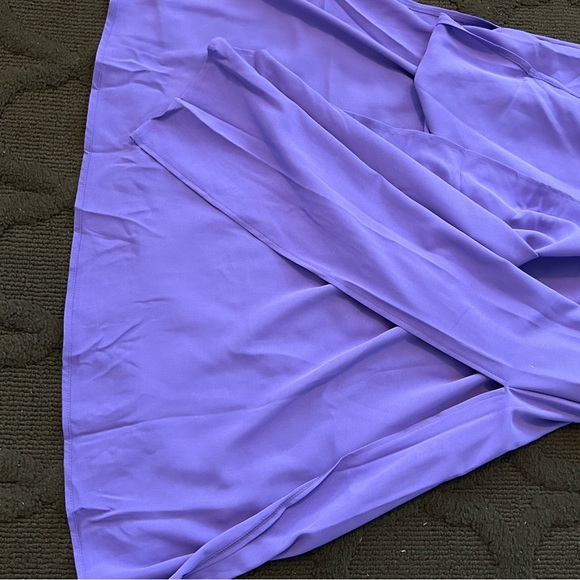 LYANER Women's👱🏽‍♀️2 Pc 1 Shoulder Crop Top&SideSplitMidiSkirtSet wPocketsSz L - Picture 7 of 11